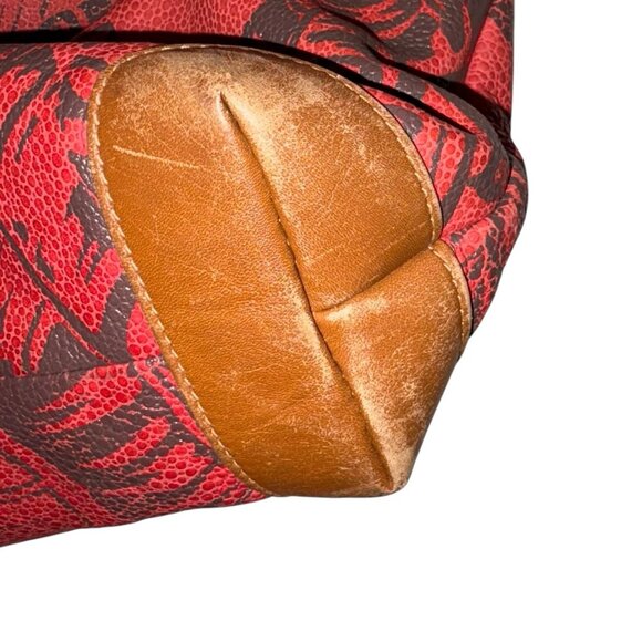 Gucci Vintage Shoulder Bag Crossbody Leather Logo Palm Trees Leafs Rare - Picture 15 of 16